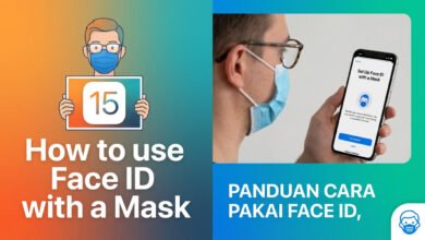 Face ID dengan masker iPhone