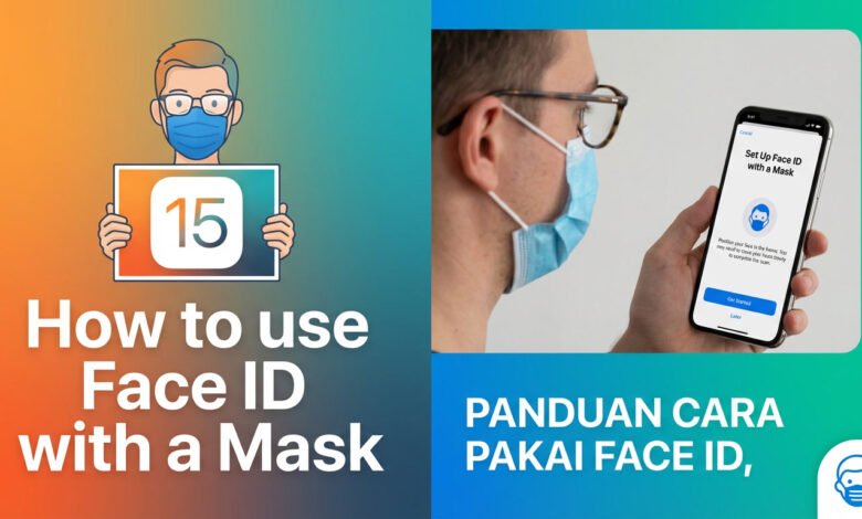Face ID dengan masker iPhone