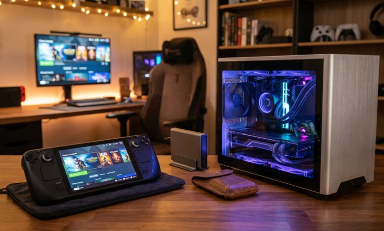 perbandingan gaming portable vs PC kecil